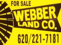 Webber Land Company Logo, 620-221-3181